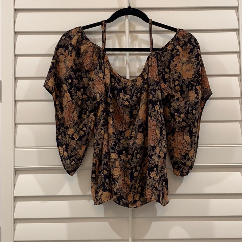 Flowered Abbeline blouse